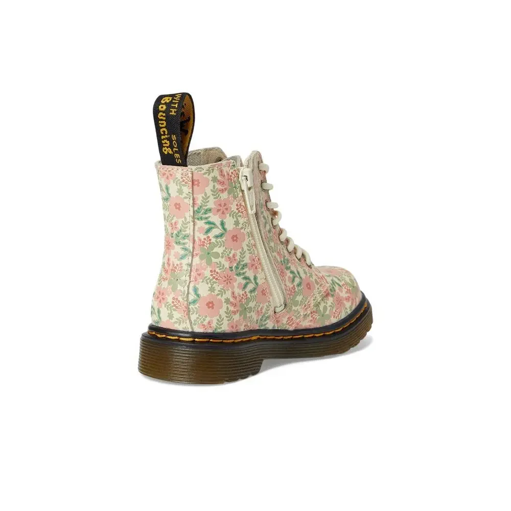 DR. MARTENS GIRLS 1460 PASCAL (TODDLER) FASHION BOOT,CLOUD CREAM FLORAL PRINT, 9